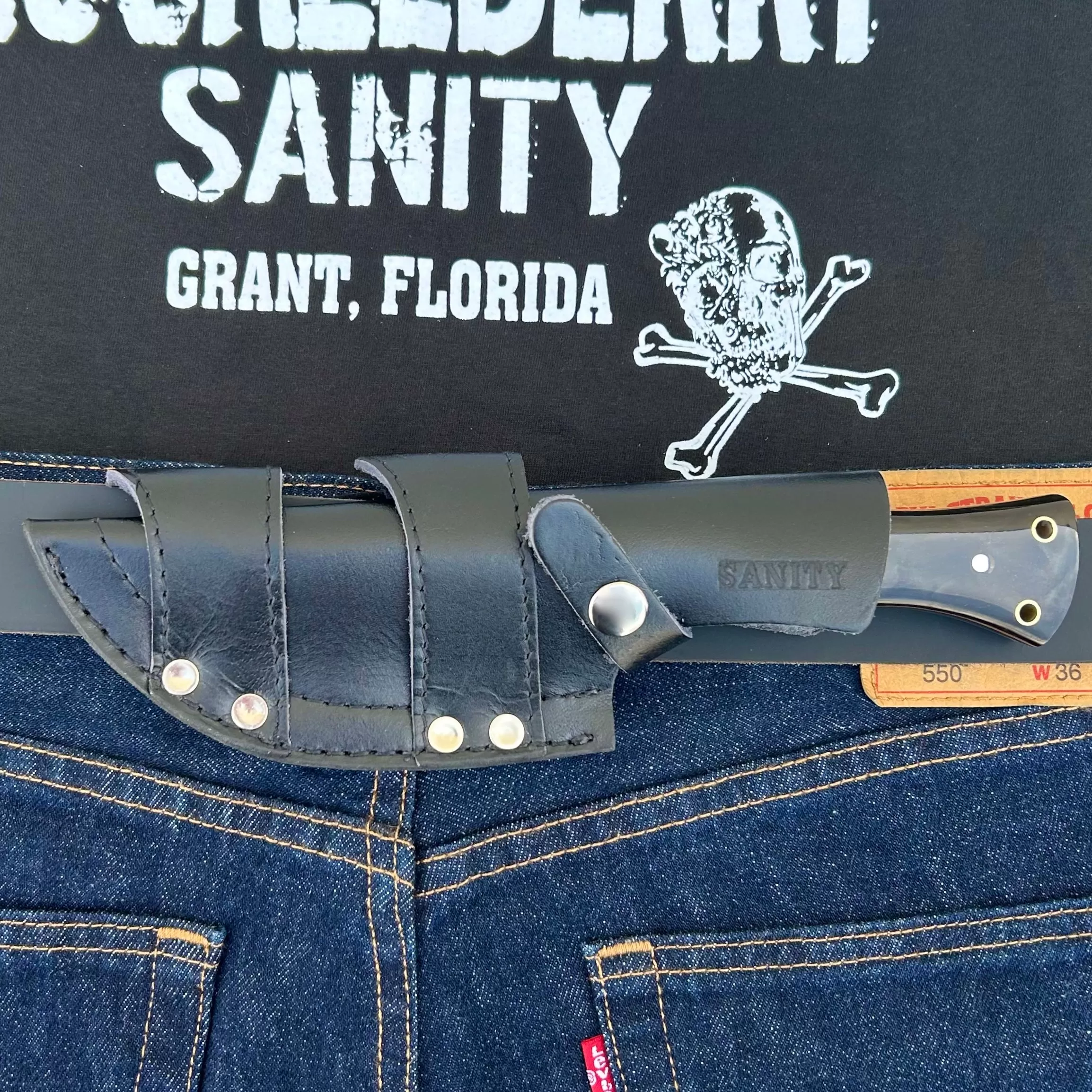 10” Rough Rider Series - F Cancer - Buffalo Horn - D2 Steel - Horizontal & Vertical Carry - CUS07