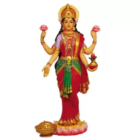 10" Hindu Statue - Lakshmi (Colorized)