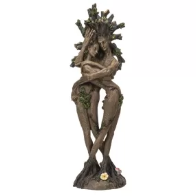 12.6" Ent Tree Hugging Couple Polyresin Statue