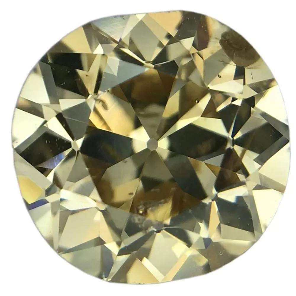 2.57CT OLD EUROPEAN CUT DIAMOND, CHAMPAGNE BROWN, SI2, 8.7X8.3MM