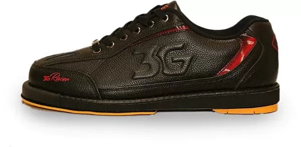 3G Mens Racer Black/Red Right Hand Bowling Shoes