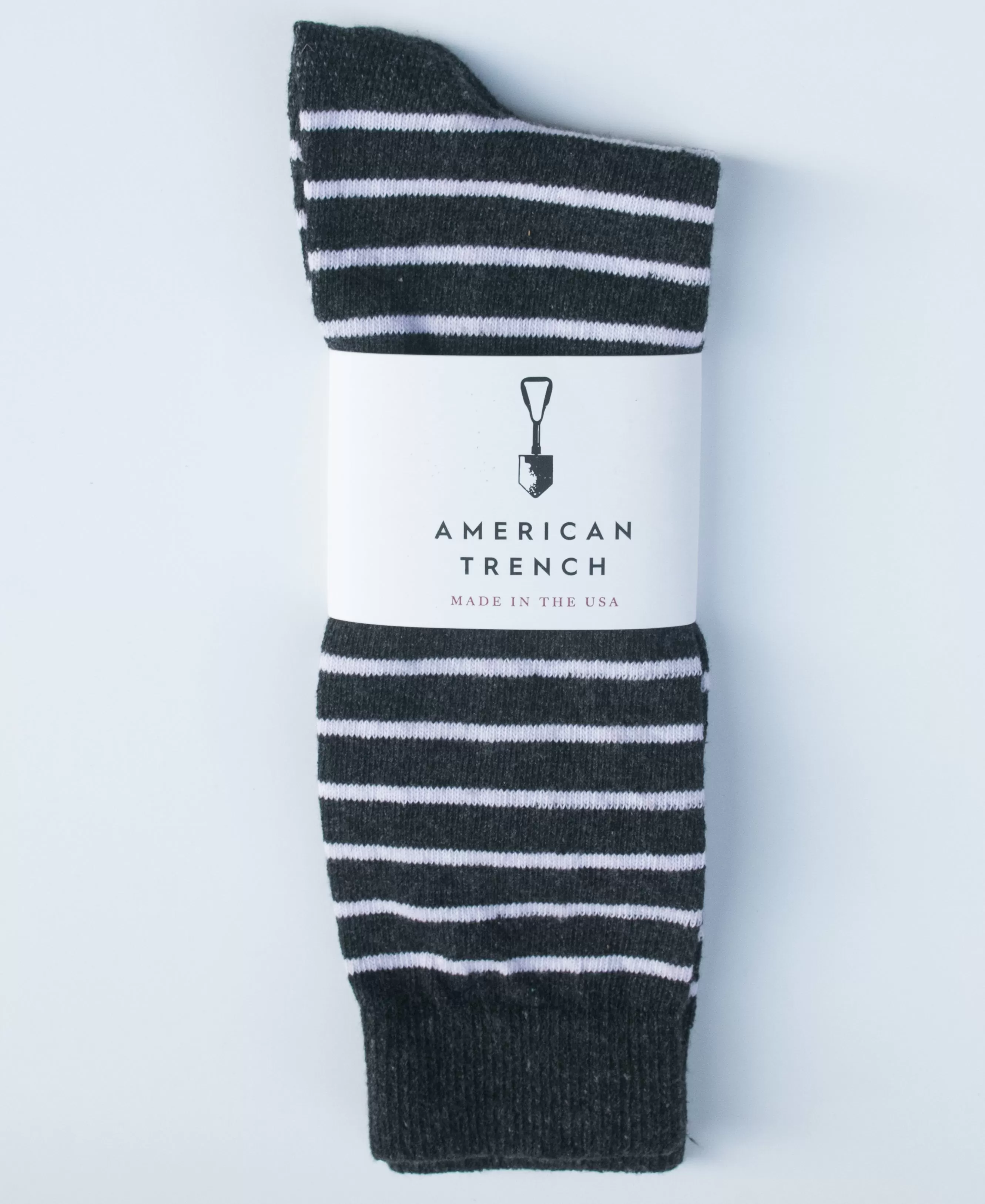 American Trench cotton breton stripe socks -carbon