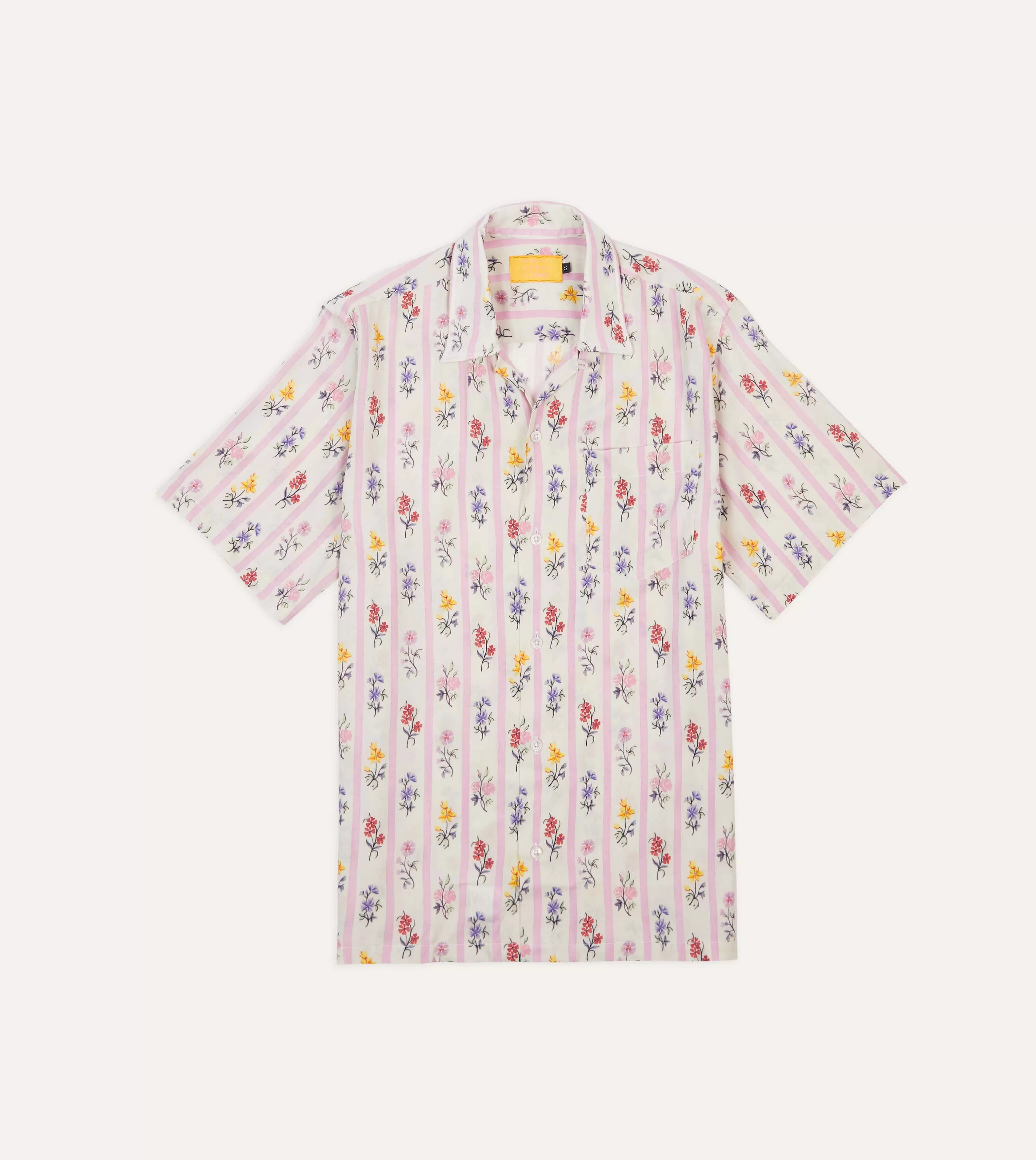 Andreotti & Baribeaud for Drake's 'Normandy Flowers' Short Sleeve Shirt