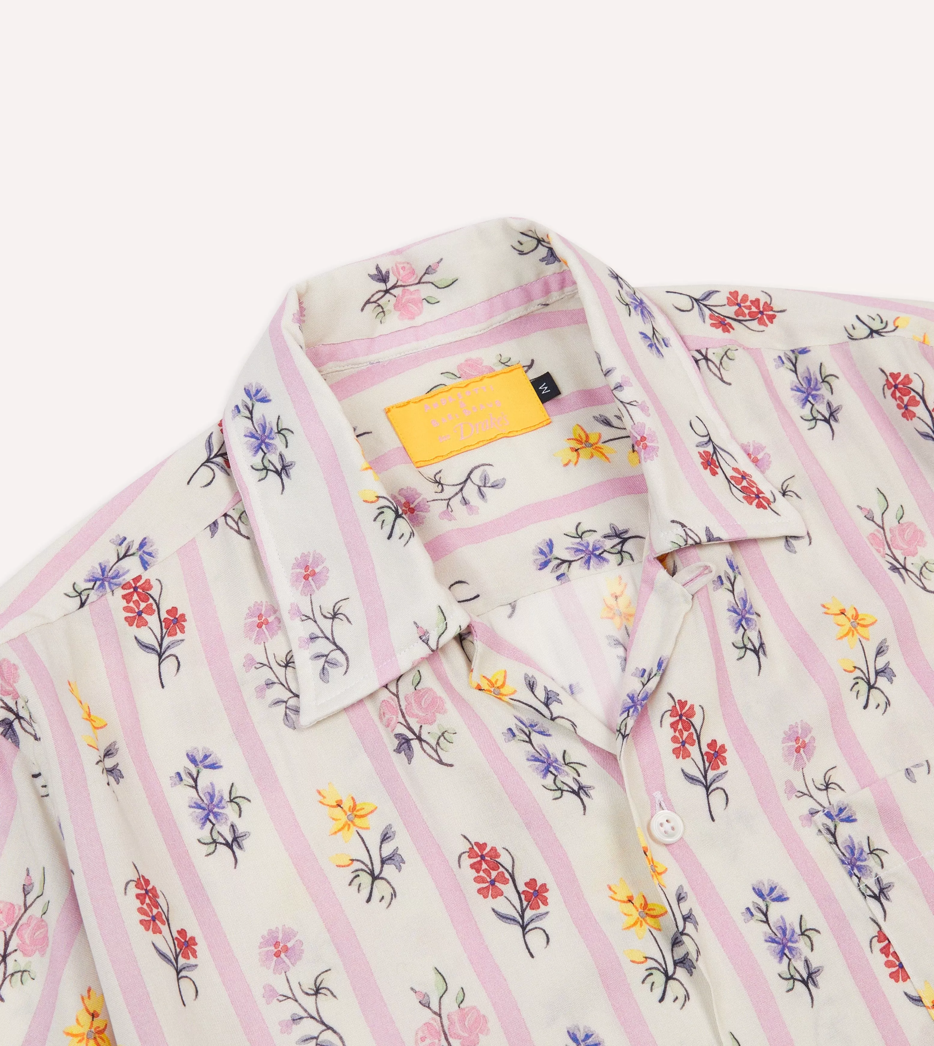 Andreotti & Baribeaud for Drake's 'Normandy Flowers' Short Sleeve Shirt