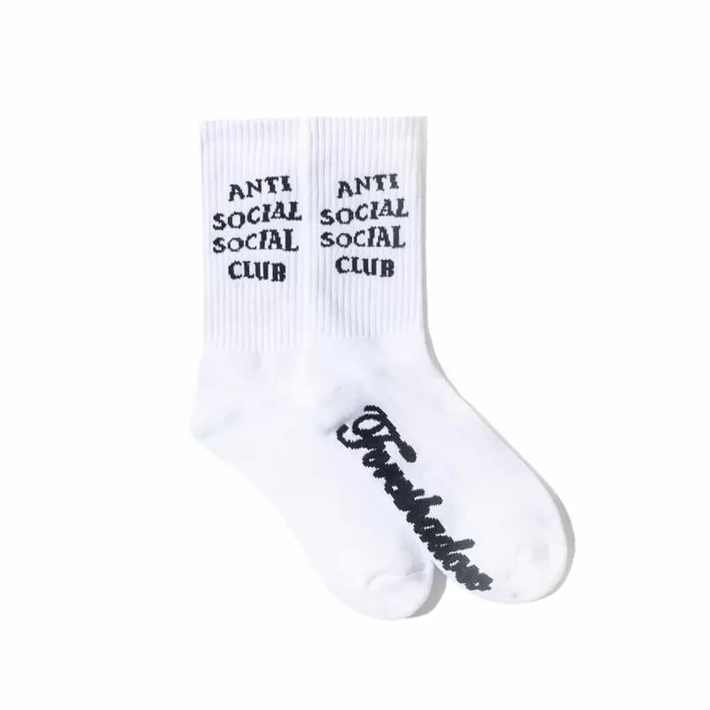 ANTISOCIALSOCIALCLUB CPFM X ASSC WHITE SOCKS-WHITE