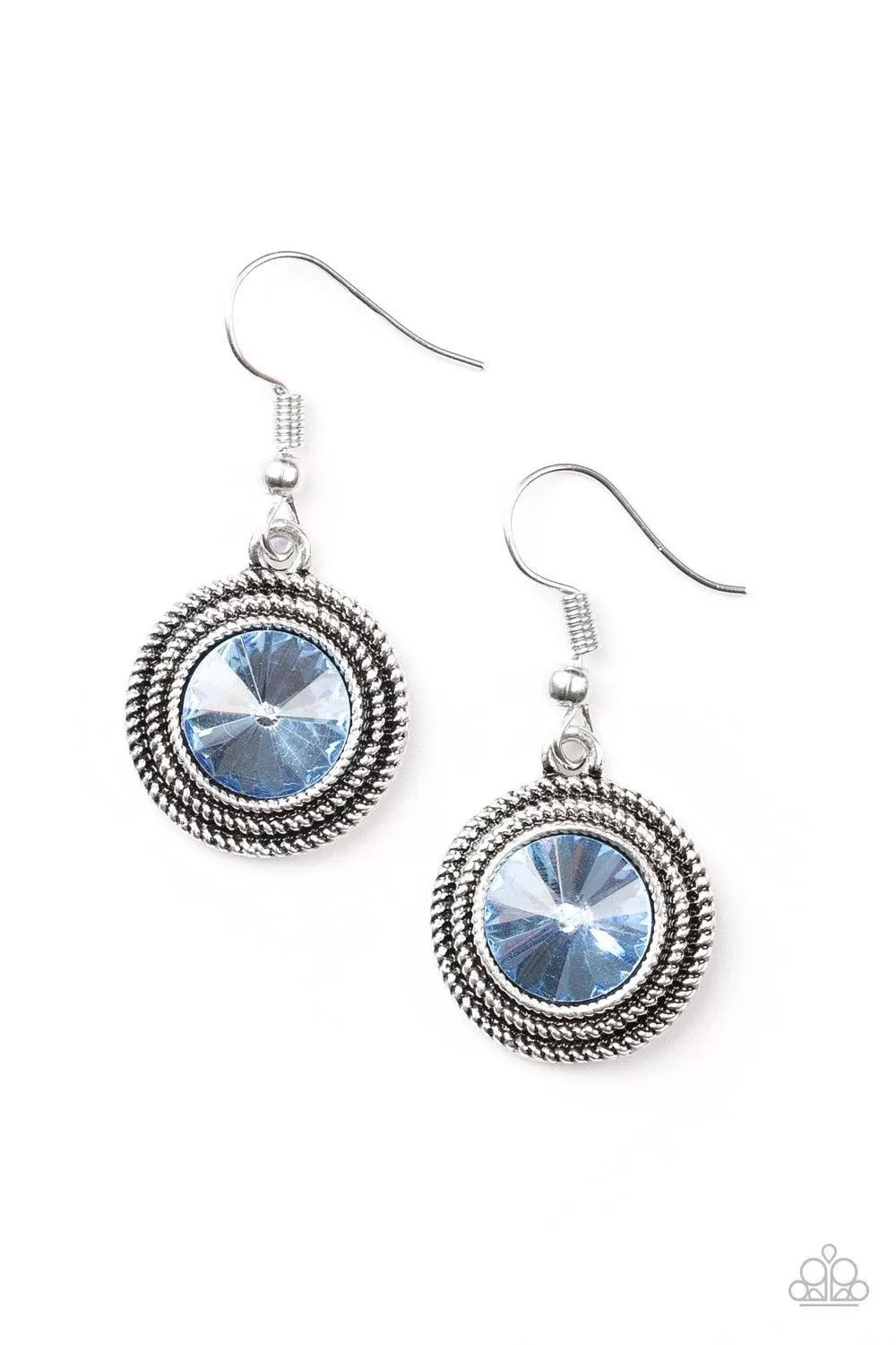 Beginners Luxe Blue Earrings - Paparazzi Accessories