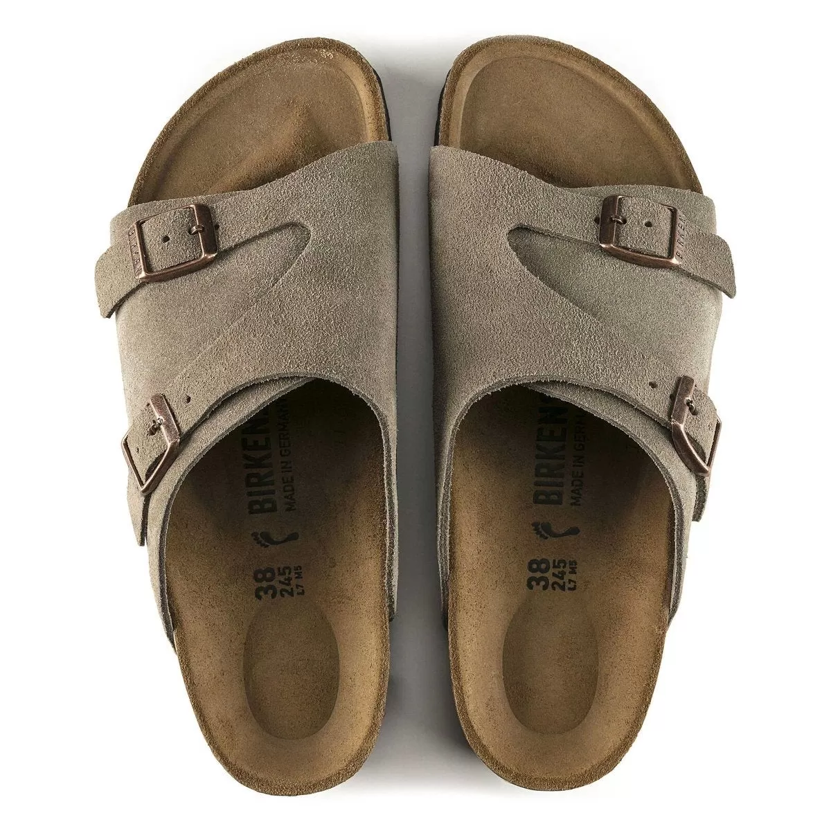 Birkenstock Men's Zurich Taupe Suede