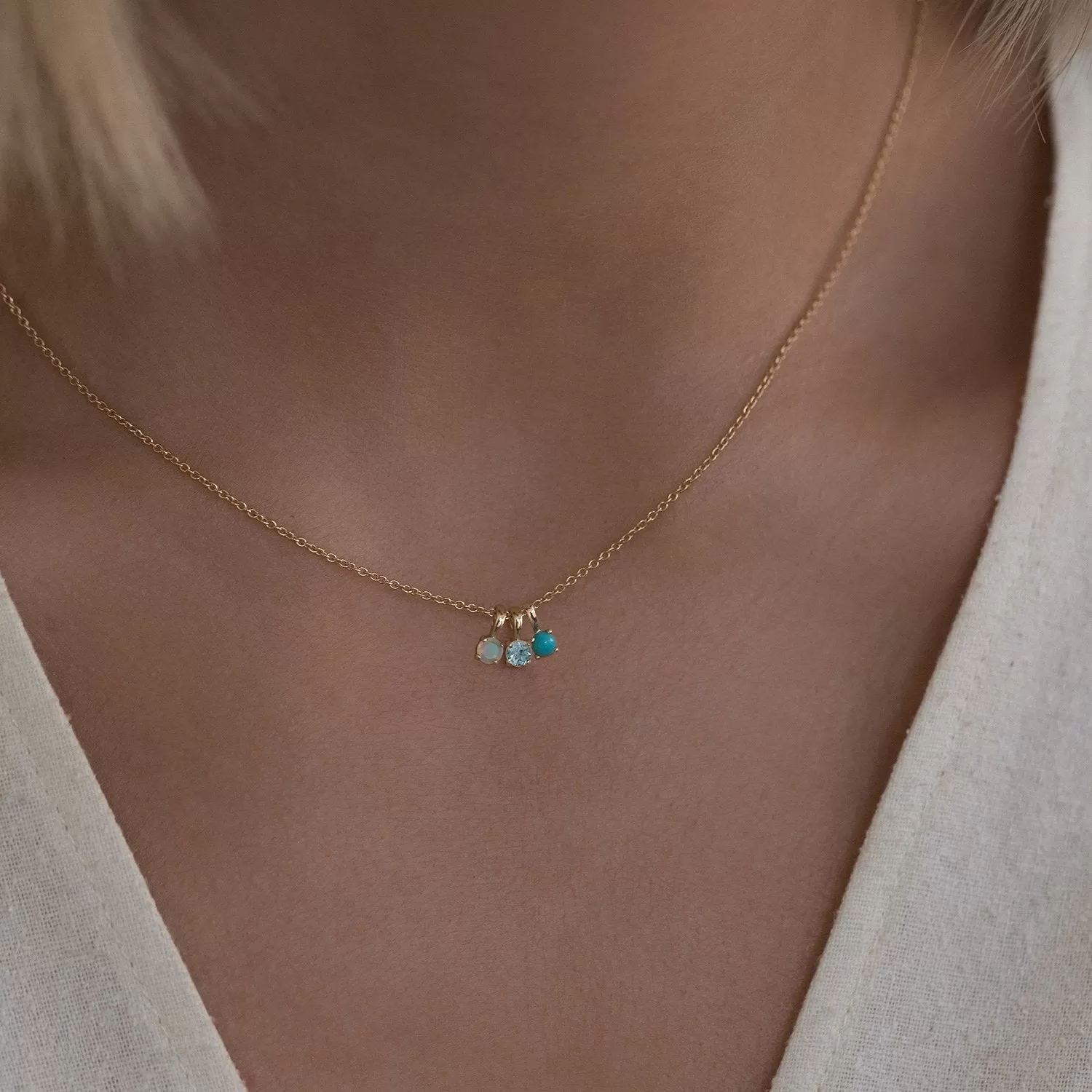 Birthstone Necklace | Gold & Citrine