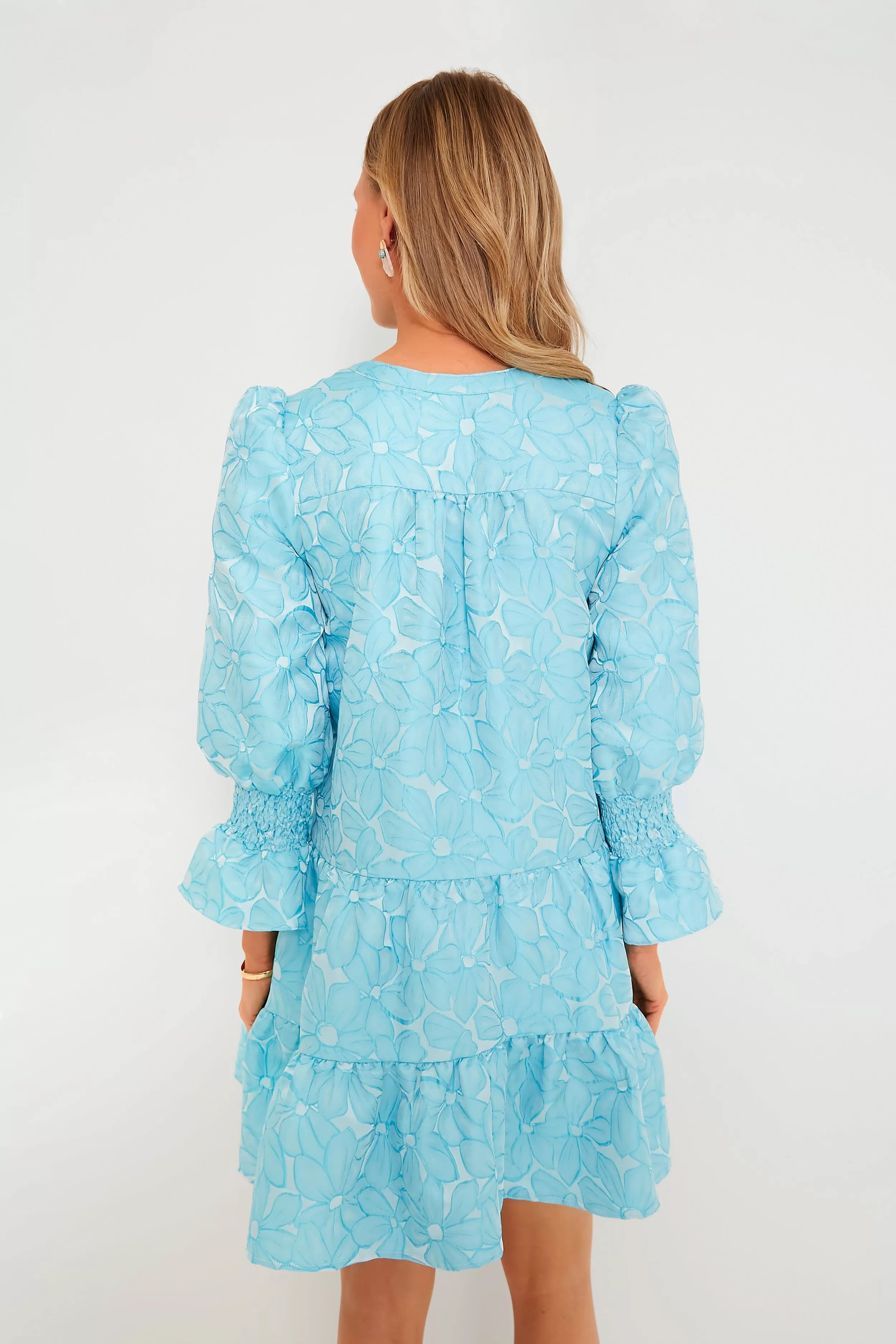 Blue Daisy Jacquard Kenzo Dress