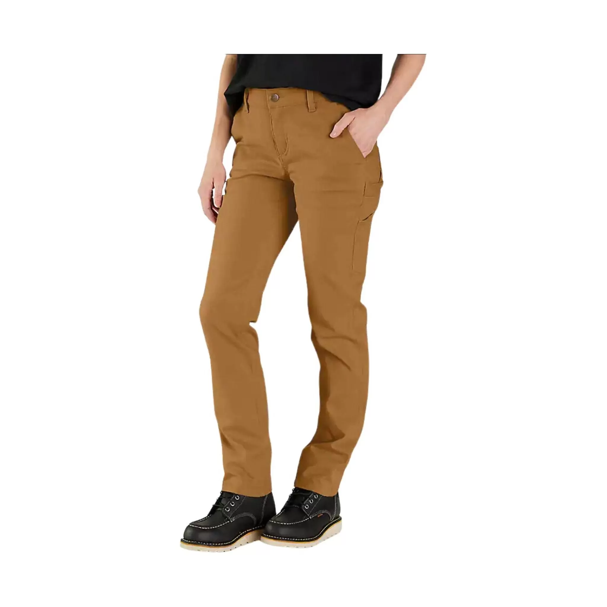 Carhartt Women's Rugged Relaxed Fit Canvas Work Pant - Carhartt Brown