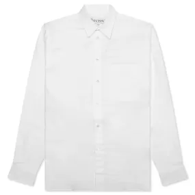 Classic Fit Logo Pocket Shirt - White