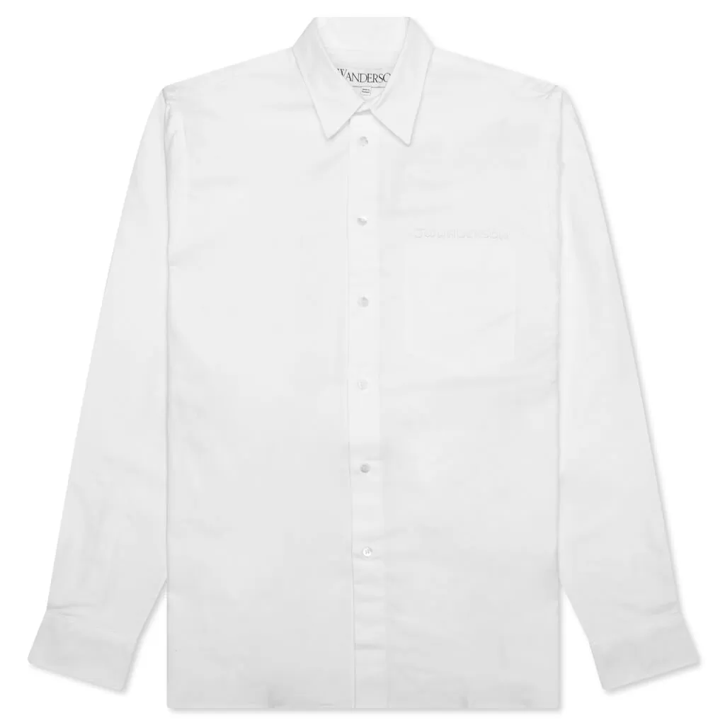 Classic Fit Logo Pocket Shirt - White