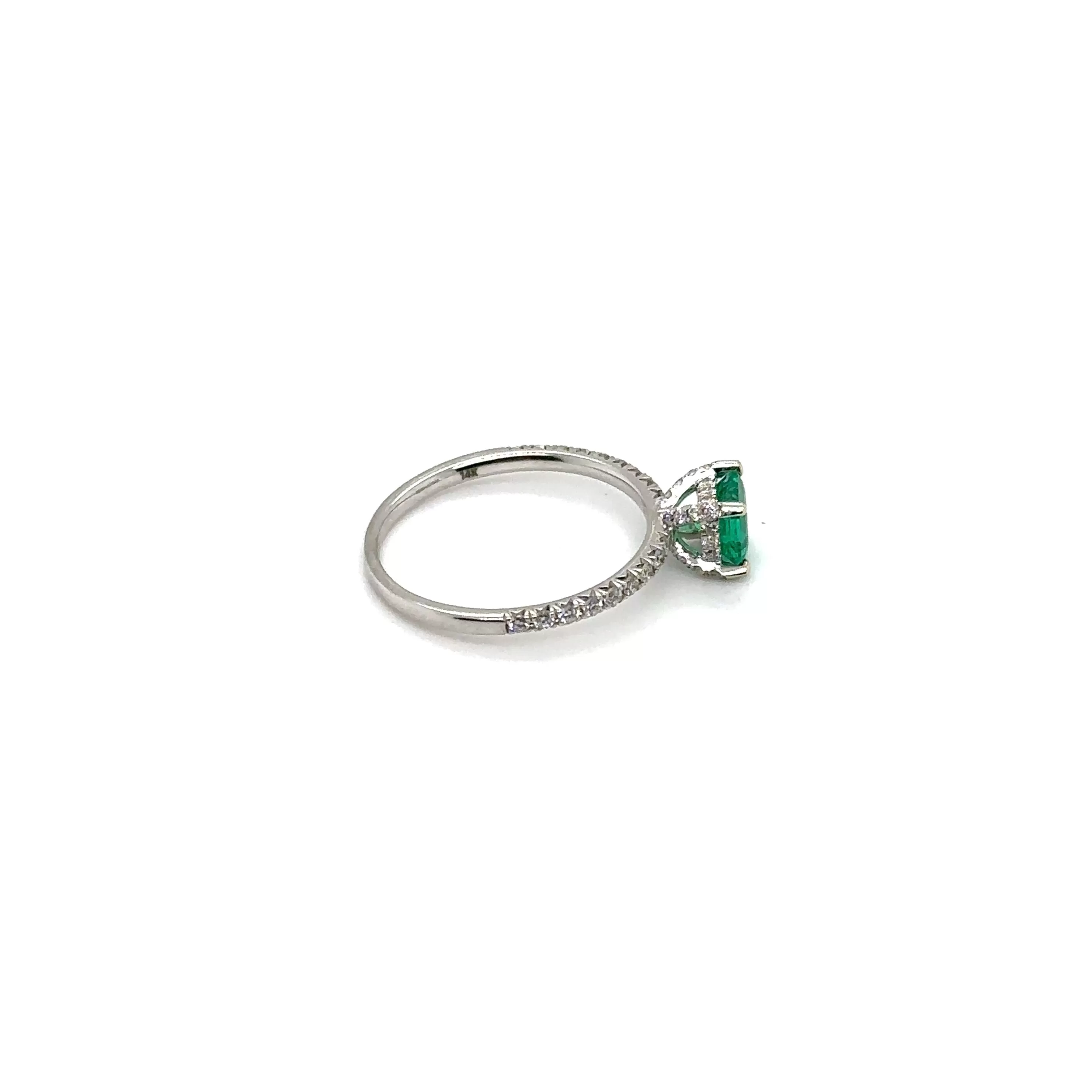 Colombian Emerald & Diamond Ring