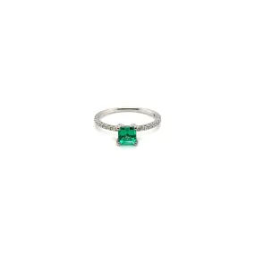 Colombian Emerald & Diamond Ring