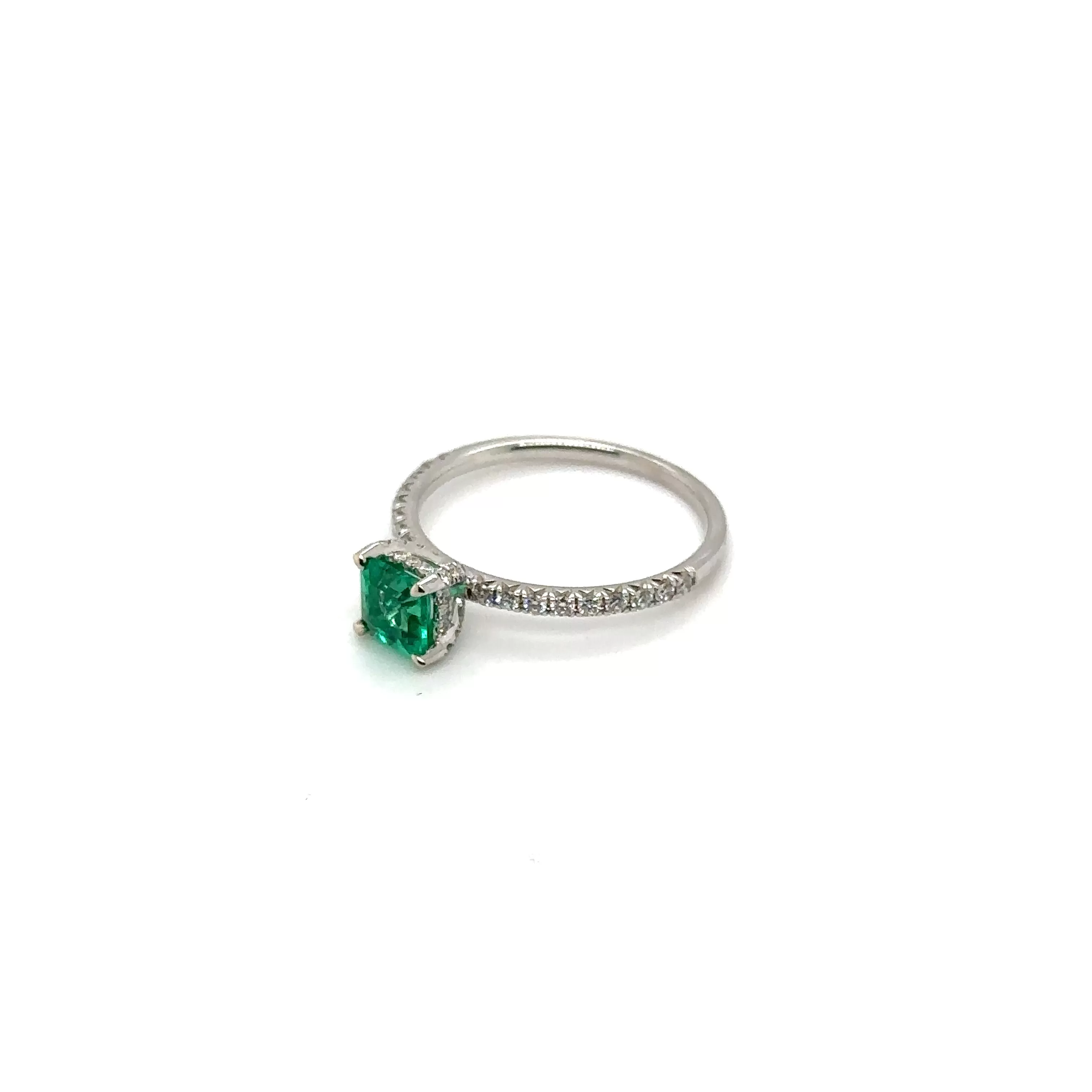 Colombian Emerald & Diamond Ring