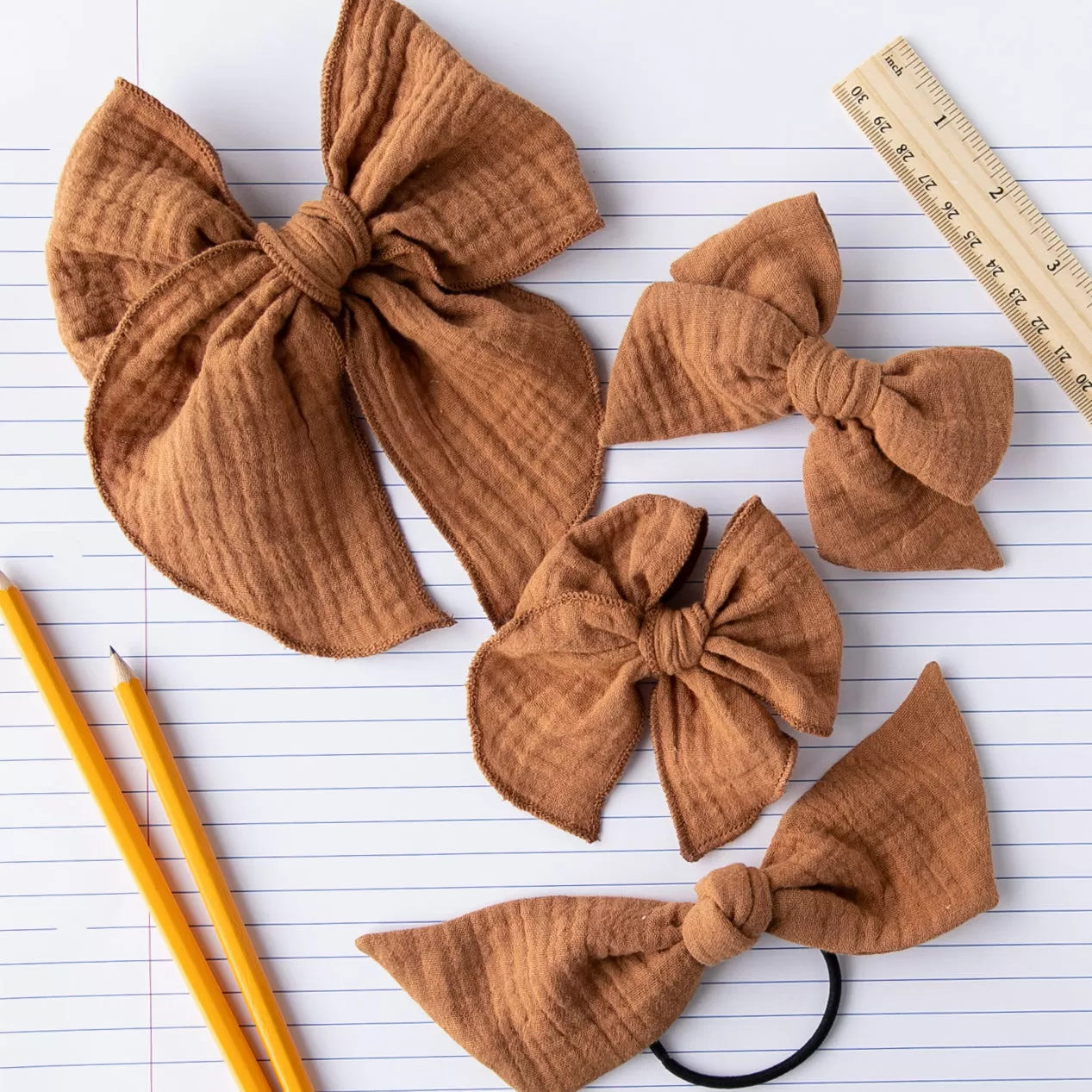 Copper | Gauze Petite Party Bow