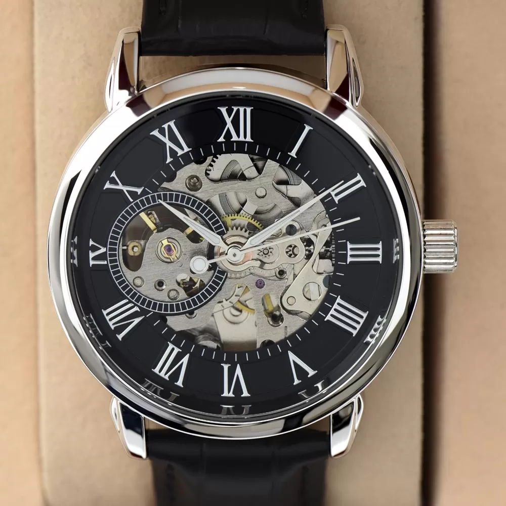 Dad to be - Father's Day Gift. Men's Openwork Watch