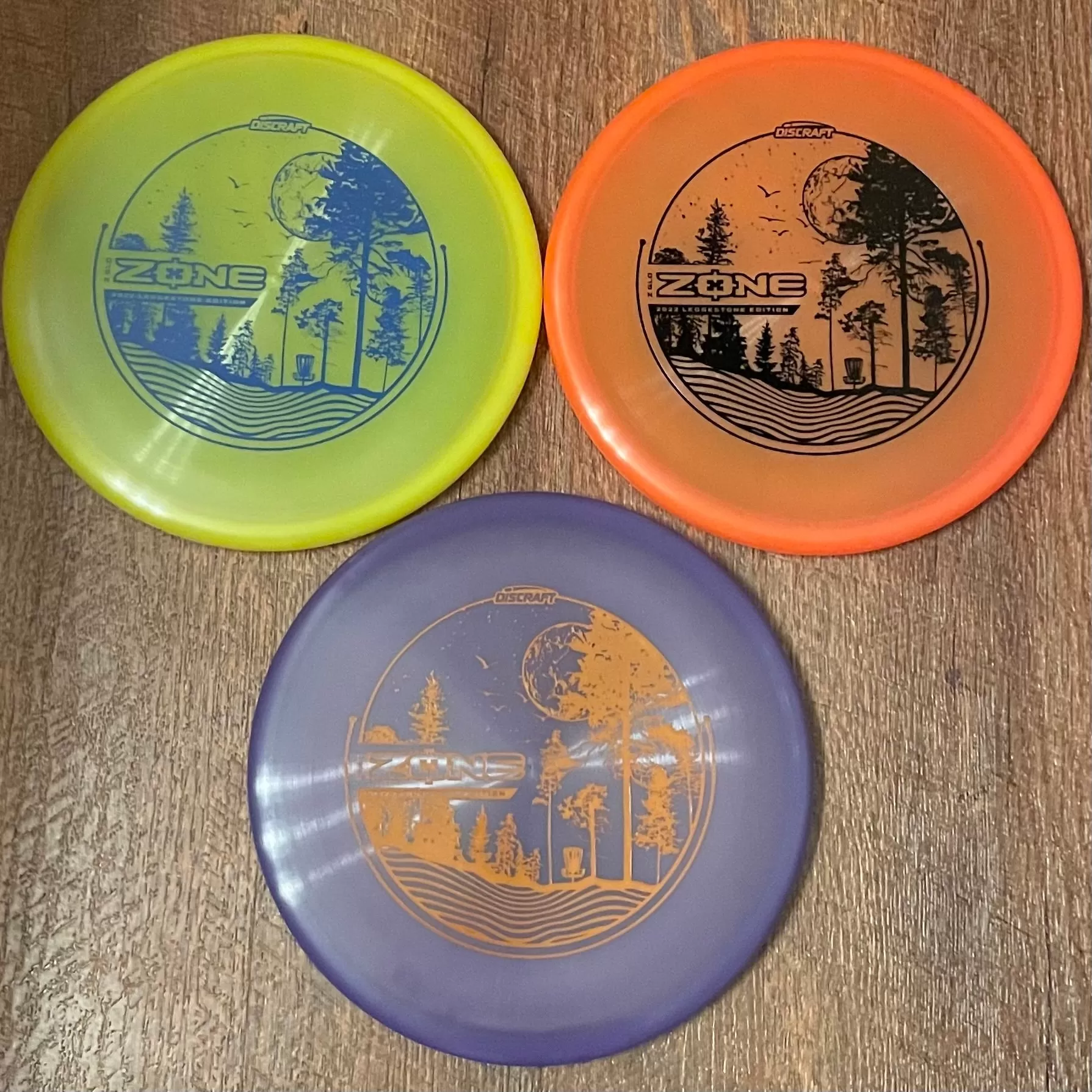 Discraft Z-Glo 2022 Ledgestone Zone Putt & Approach