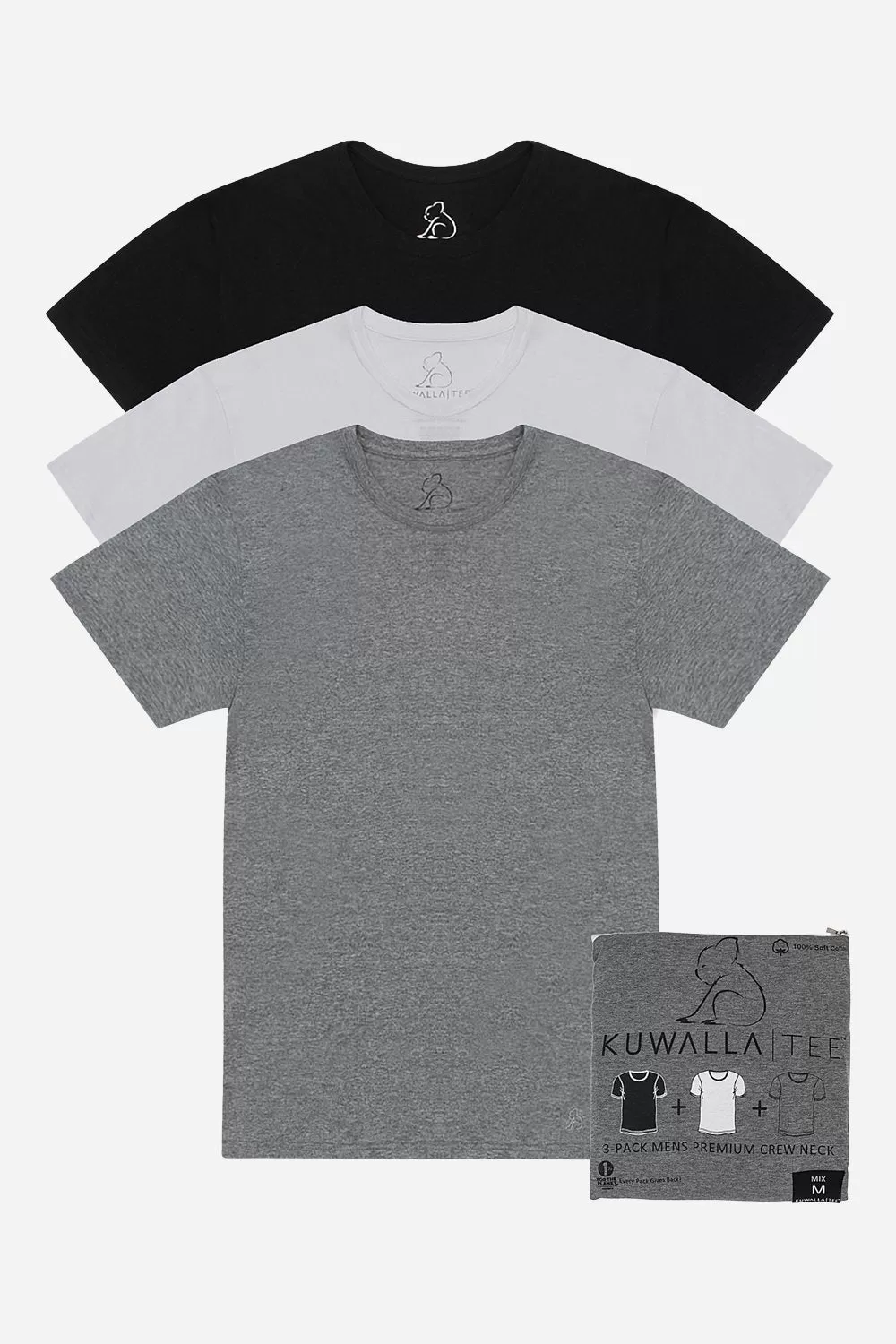 ESSENTIALS CREW NECK TEE 3 PACK