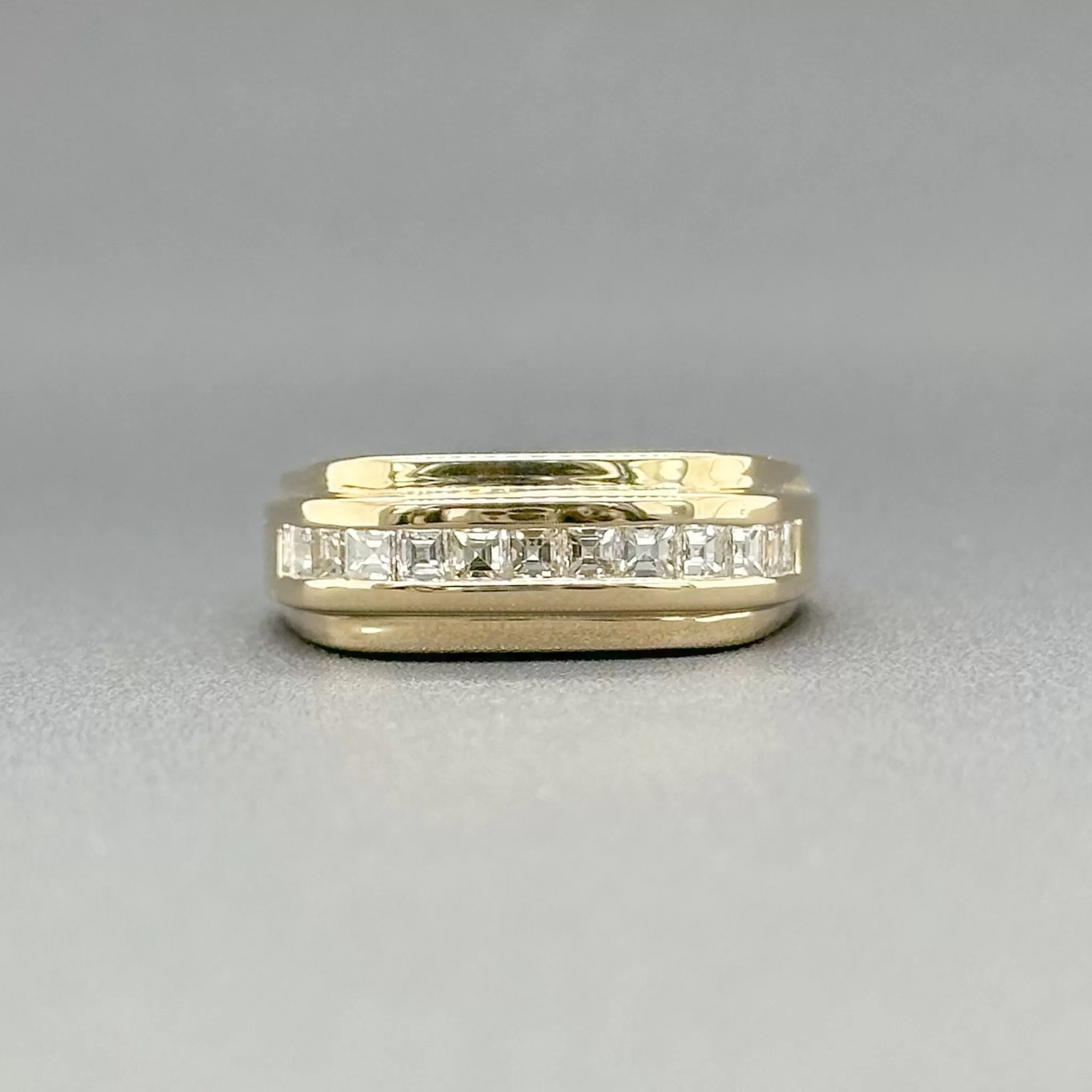 Estate 14K Y Gold 0.70ctw G/SI1 Diamond Men's Ring