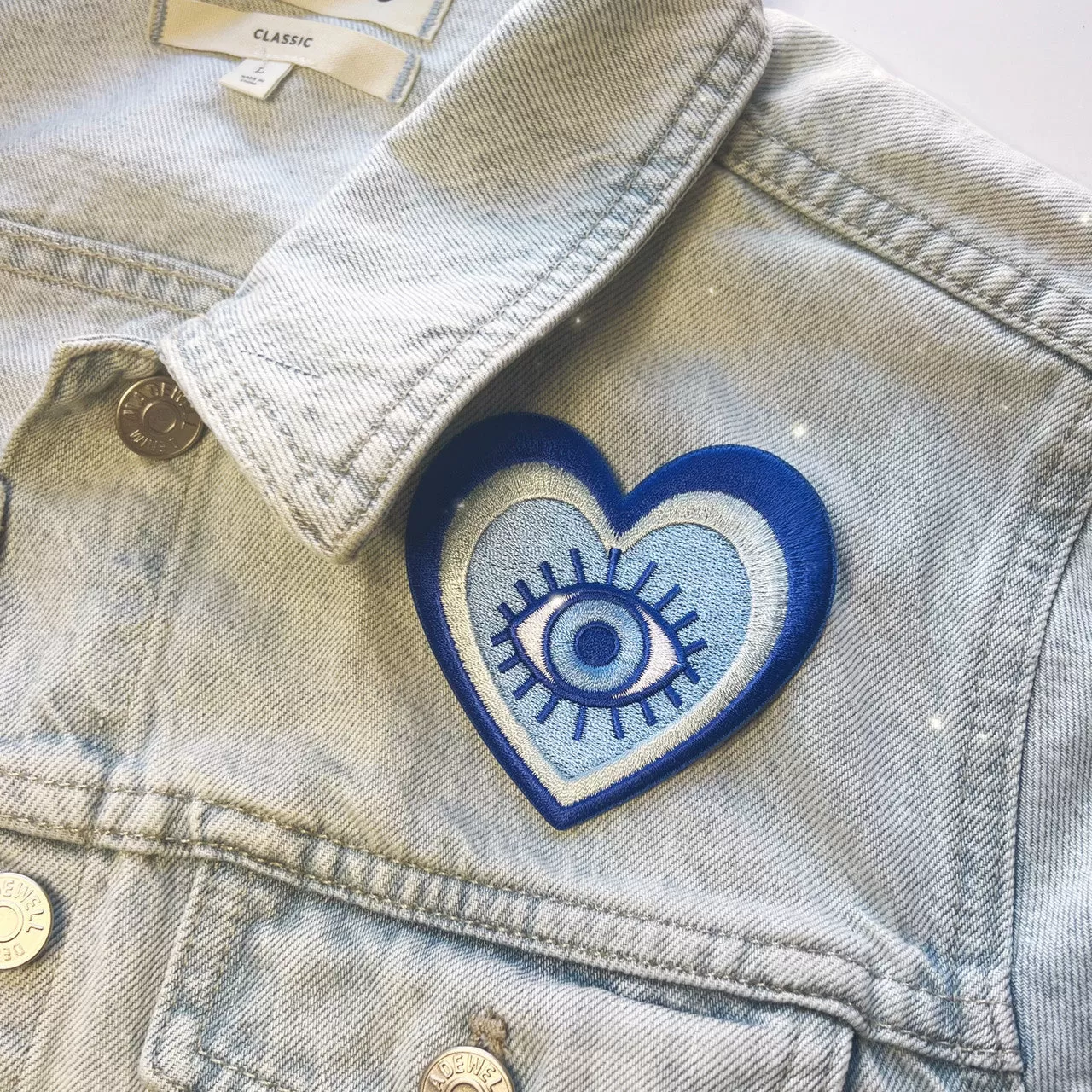 Evil Eye Heart Patch