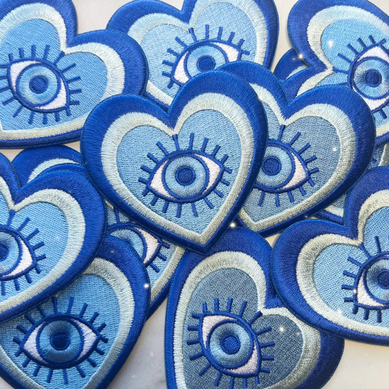 Evil Eye Heart Patch