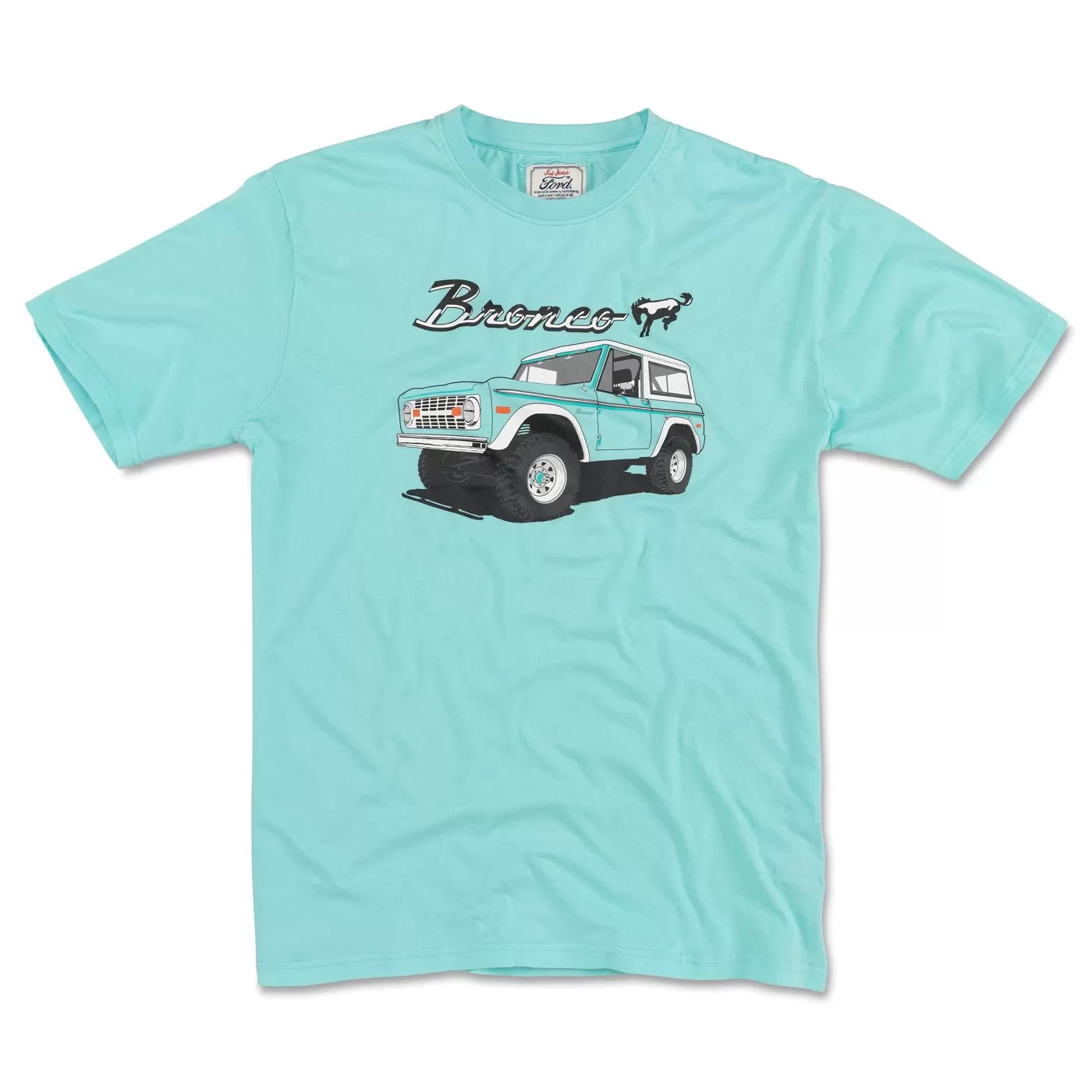 Ford Bronco Brass Tacks Tshirt - Aqua