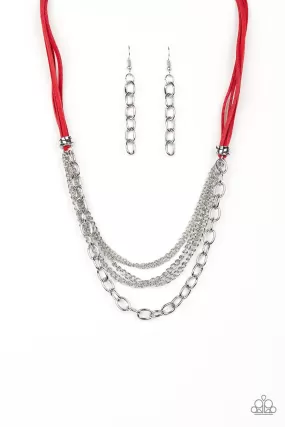 Free Roamer - Red Paparazzi Necklace