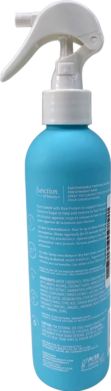 Function of Beauty Soft Bounce Texturizing Spray Straight Hair 207ml