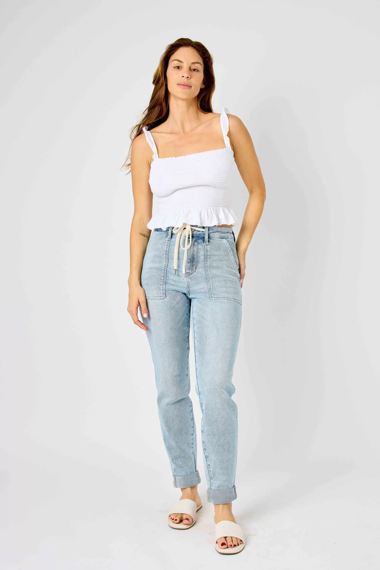 Judy Blue HIGH WAIST VINTAGE DOUBLE CUFF JOGGER