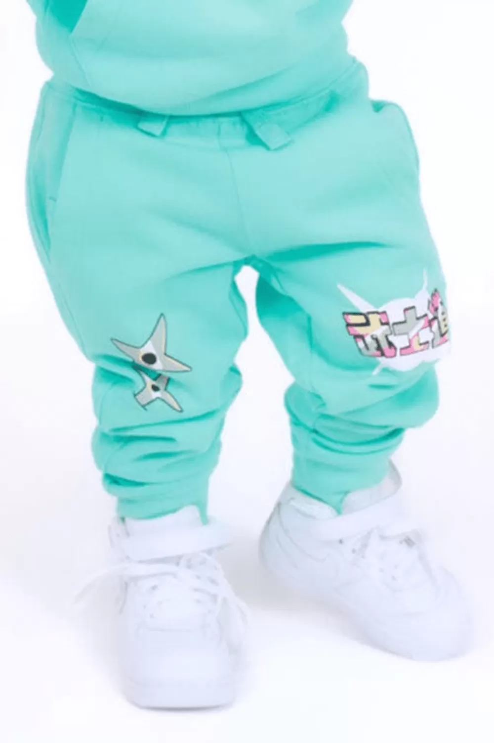 Kids Invincible Plush Jogger Sweatpants (Egg Shell Blue)