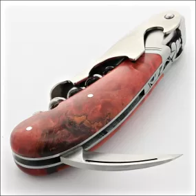 Laguiole Magnum Stained Poplar Burl Corkscrew - F