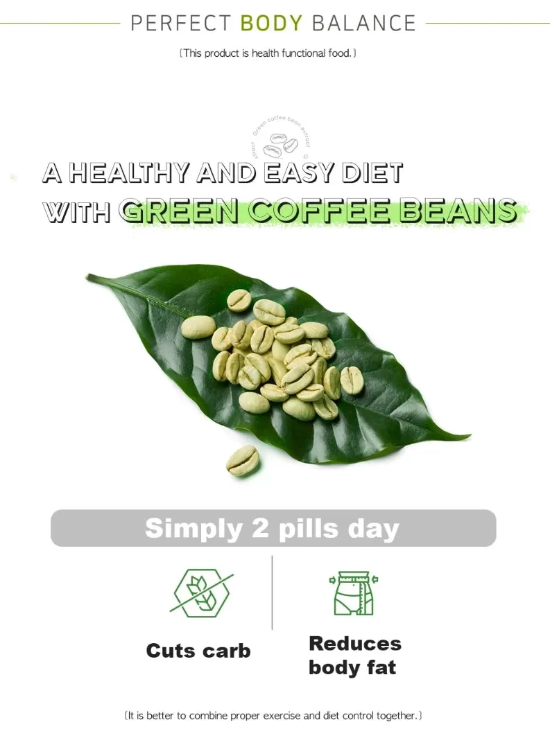 LAVIEN Perfect Body Balance 60 Tablets Diet Health Supplements Foods Inner Beauty Weight Loss Womens Green Coffee Beans Vitamins Slimming