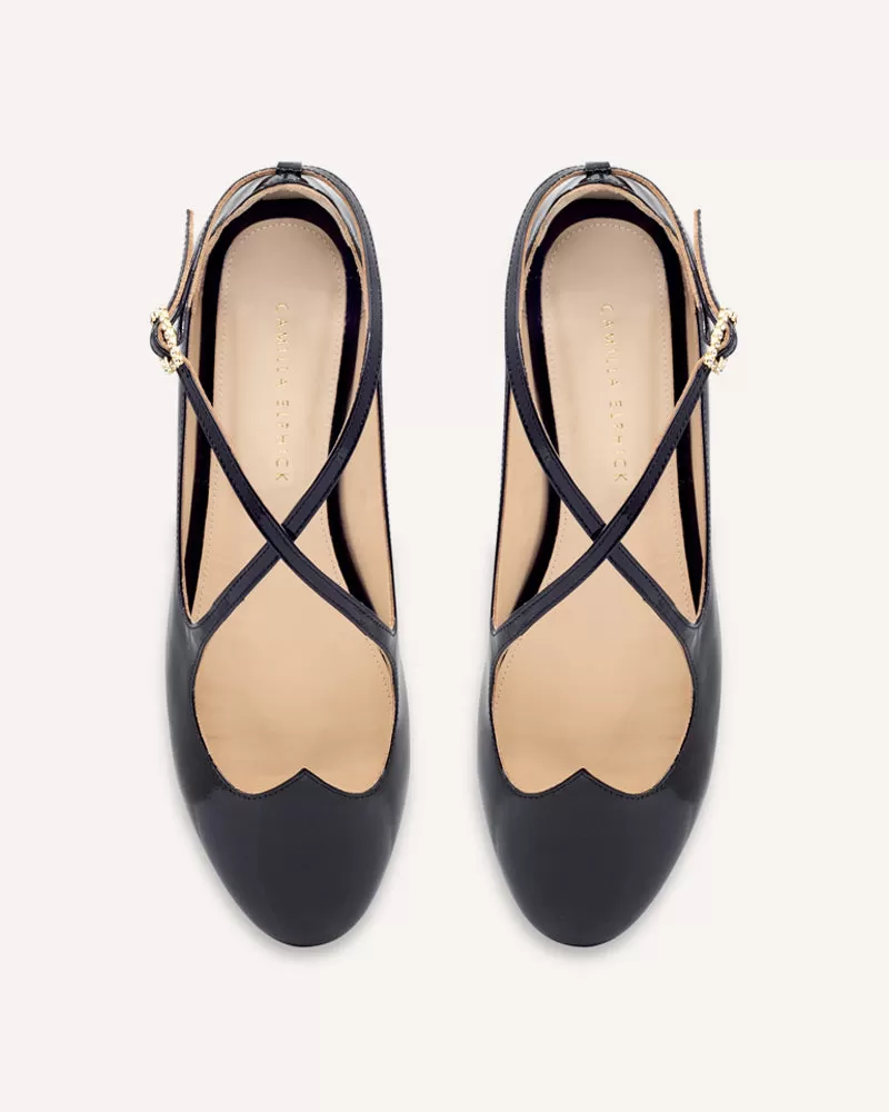 Lover Black Patent Flats