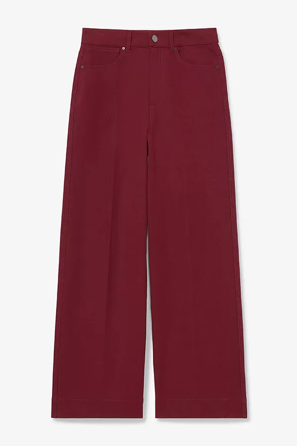 Milo Wide-Leg Jean - Eco Better Than Denim :: Berry Jam