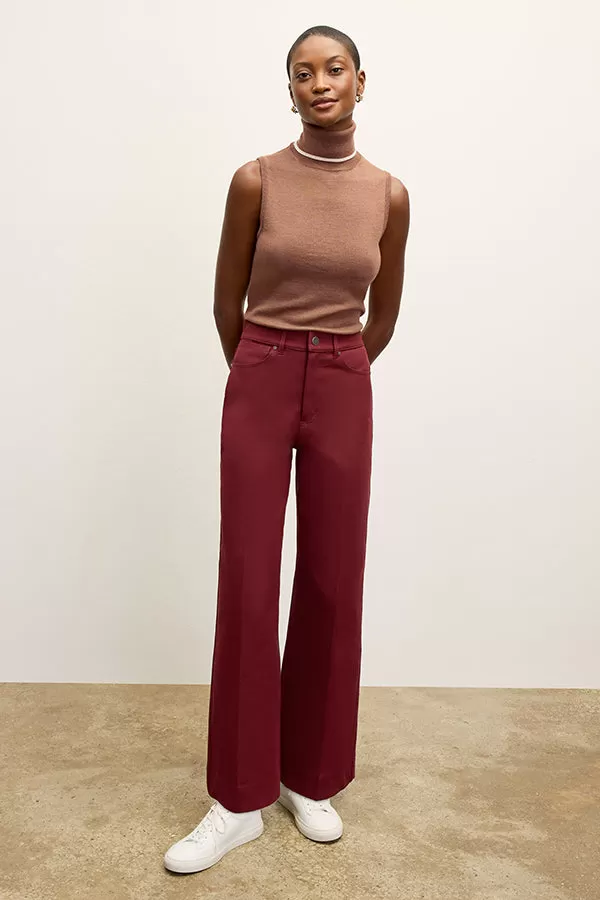 Milo Wide-Leg Jean - Eco Better Than Denim :: Berry Jam