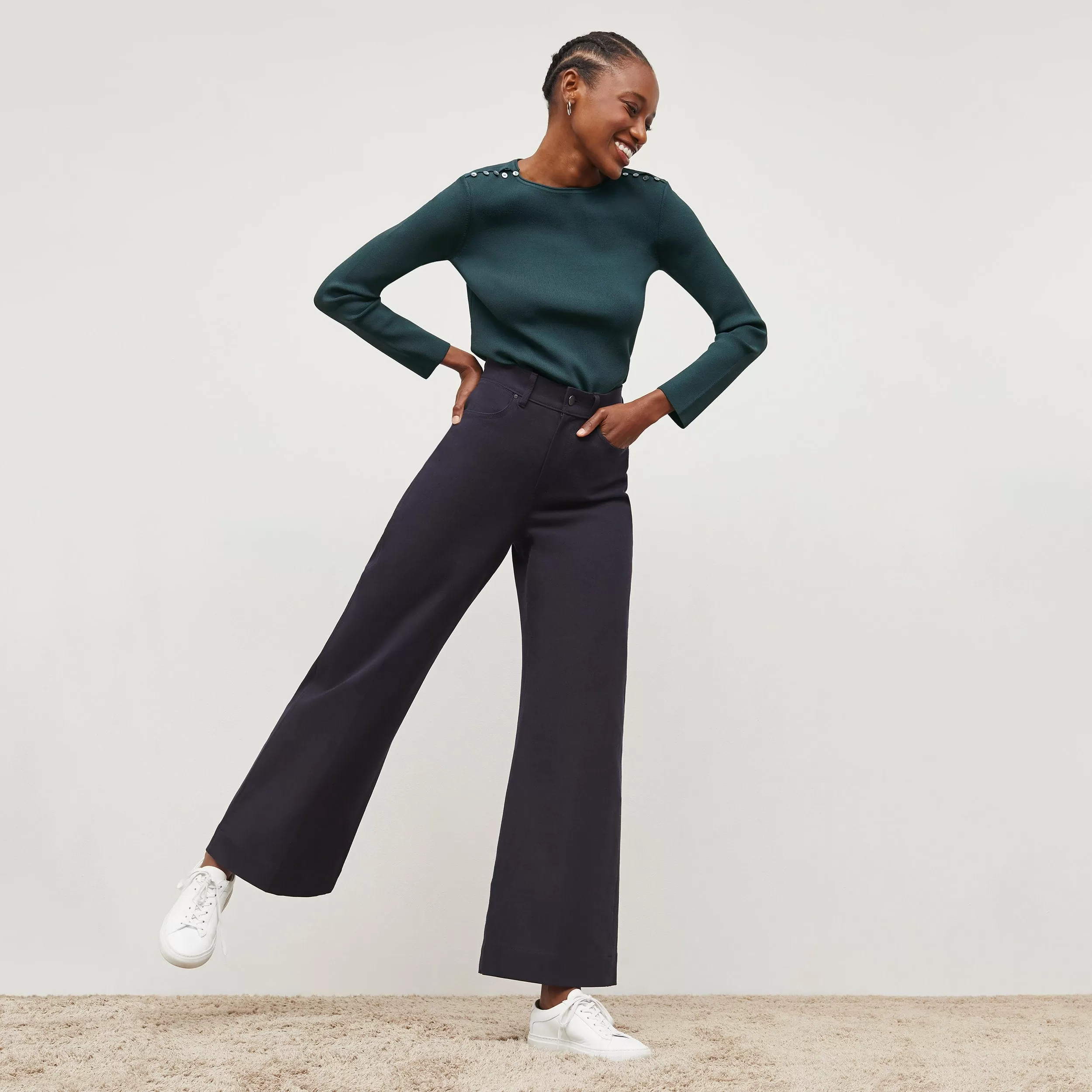 Milo Wide-Leg Jean - Eco Better Than Denim :: Ink