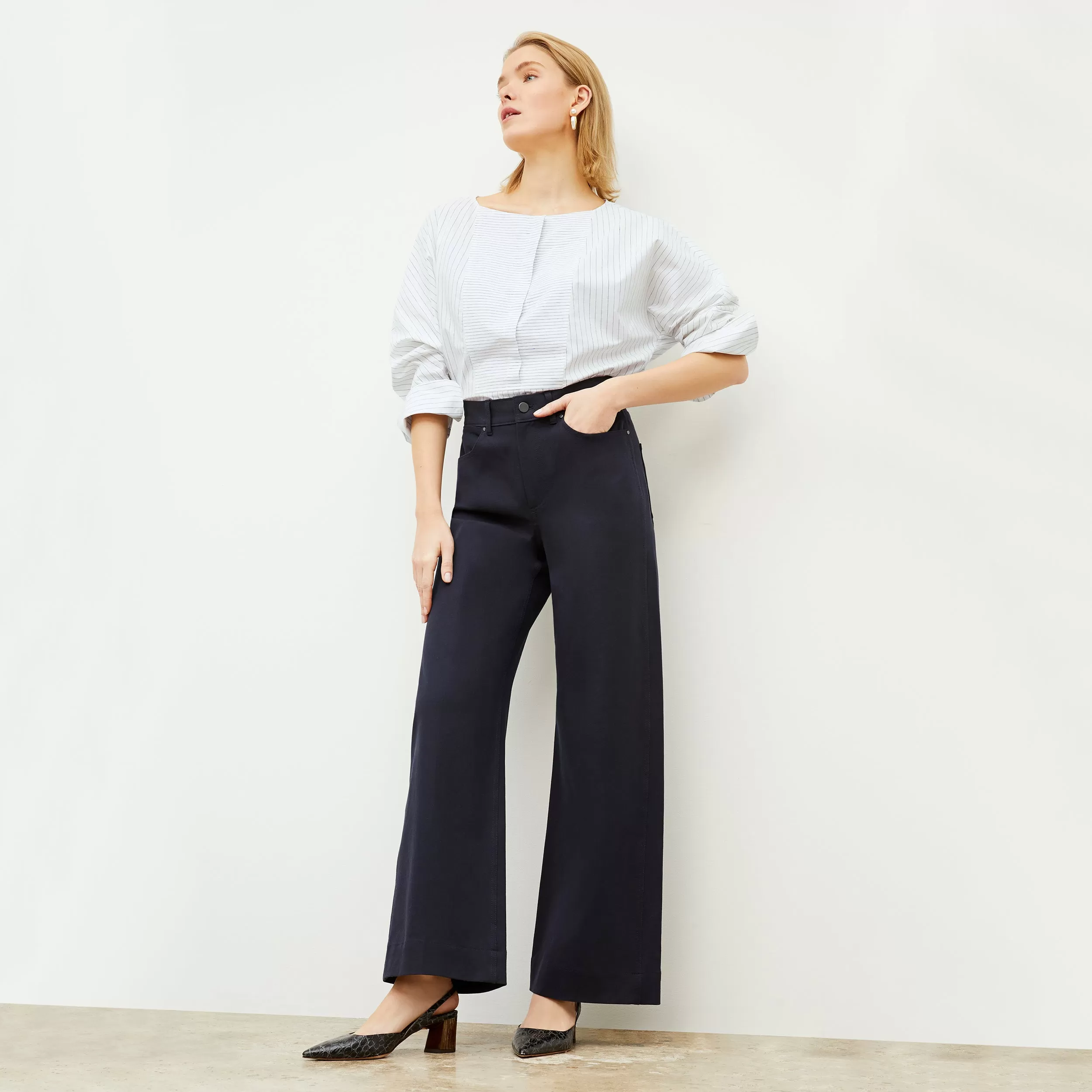 Milo Wide-Leg Jean - Eco Better Than Denim :: Ink