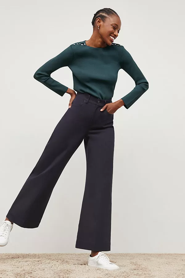 Milo Wide-Leg Jean - Eco Better Than Denim :: Ink