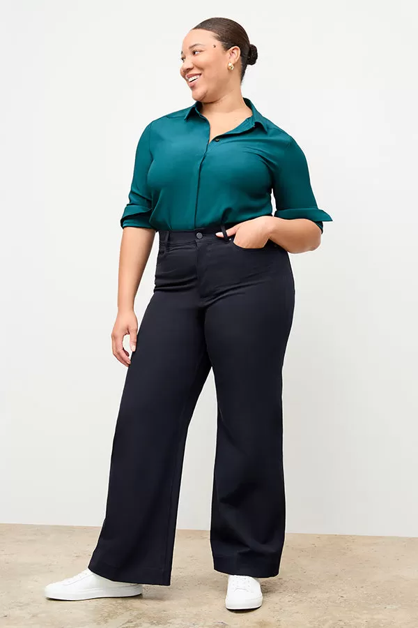 Milo Wide-Leg Jean - Eco Better Than Denim :: Ink