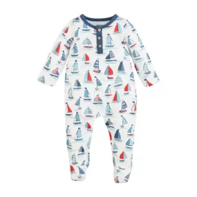 Mud Pie Blue Sailboat Sleeper