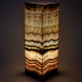 Natural Onyx Lamp Light Tower - 24