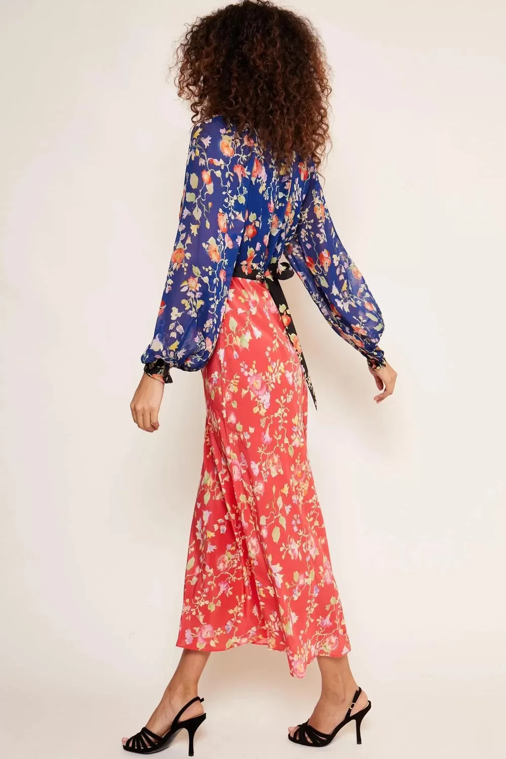 Rixo Ayla Dress Waterblossom Multi Maxi