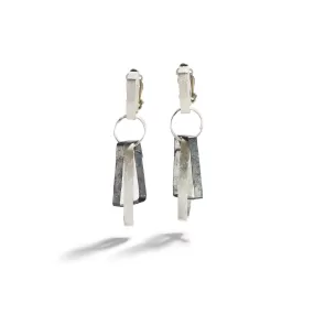 Silver Shapes Dangle Earrings