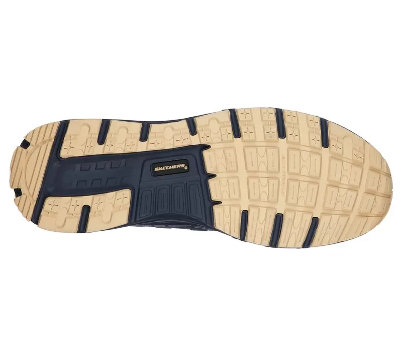 'Skechers' Men's Malad II EH Comp Toe - Navy / Tan