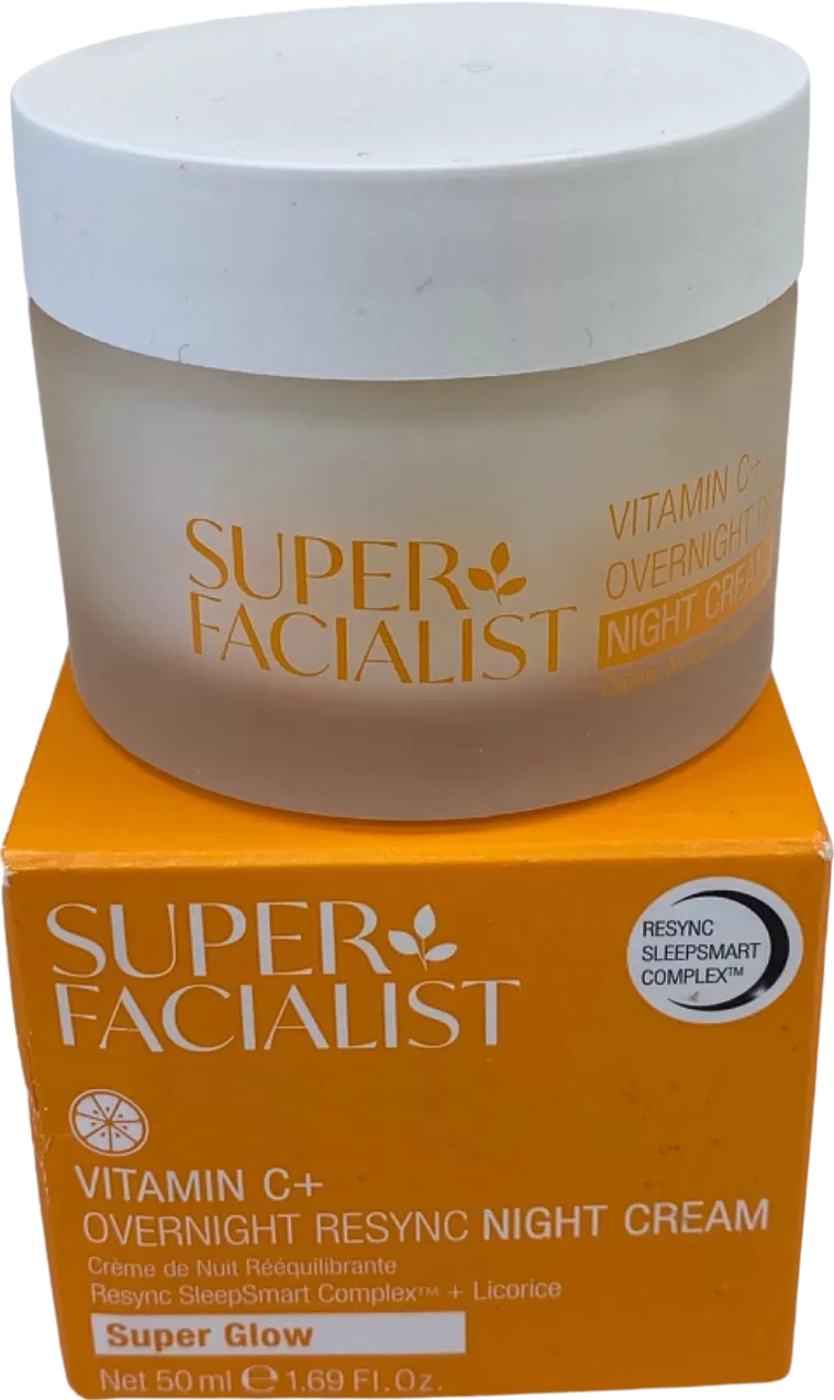 Super Facialist Vitamin C  Overnight Resync Night Cream Super Glow 50 ml