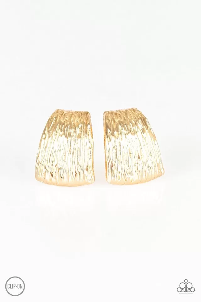 Superstar Shimmer Gold Clip-On-Earrings