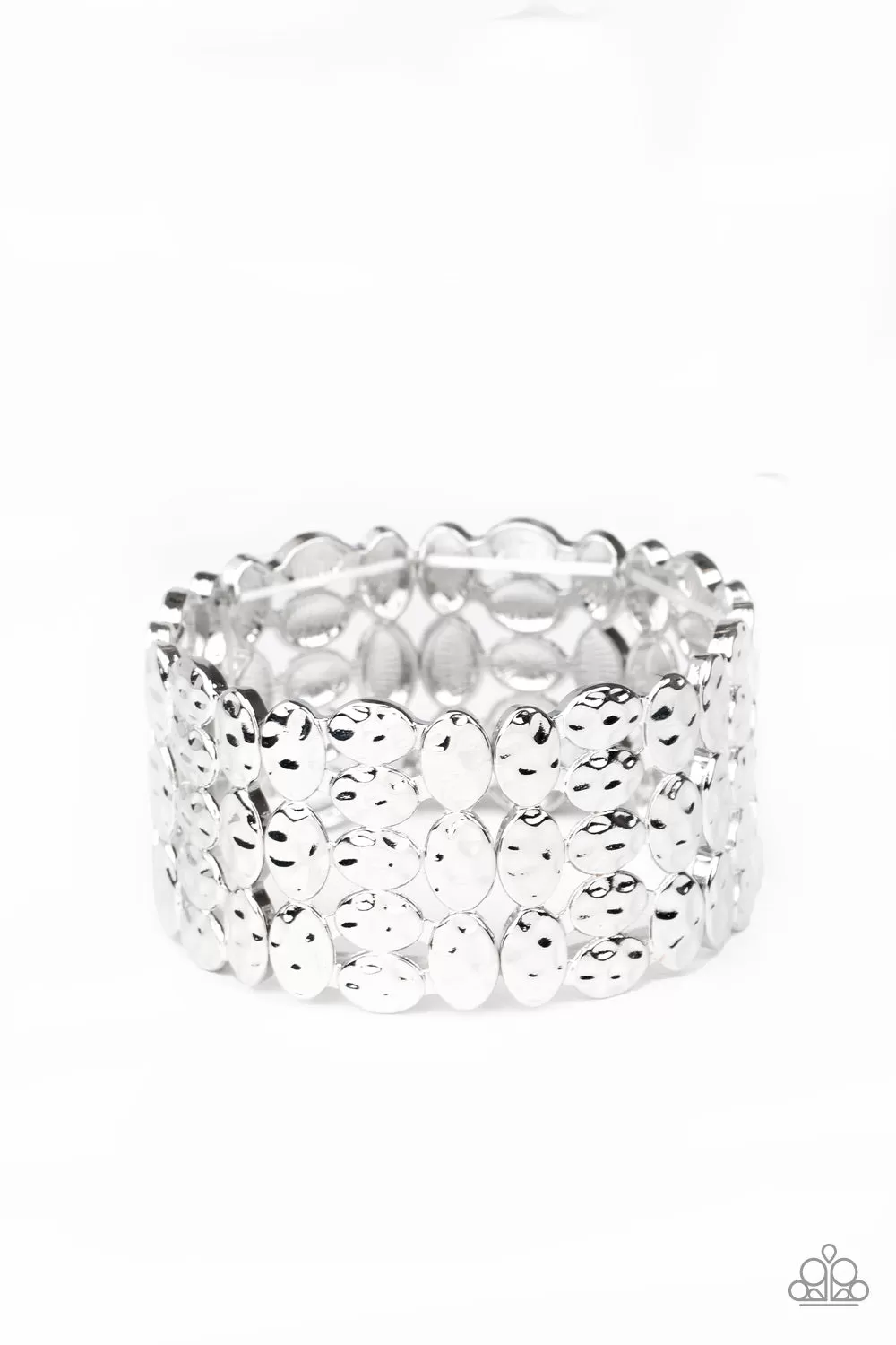 Tectonic Texture Silver-Bracelet