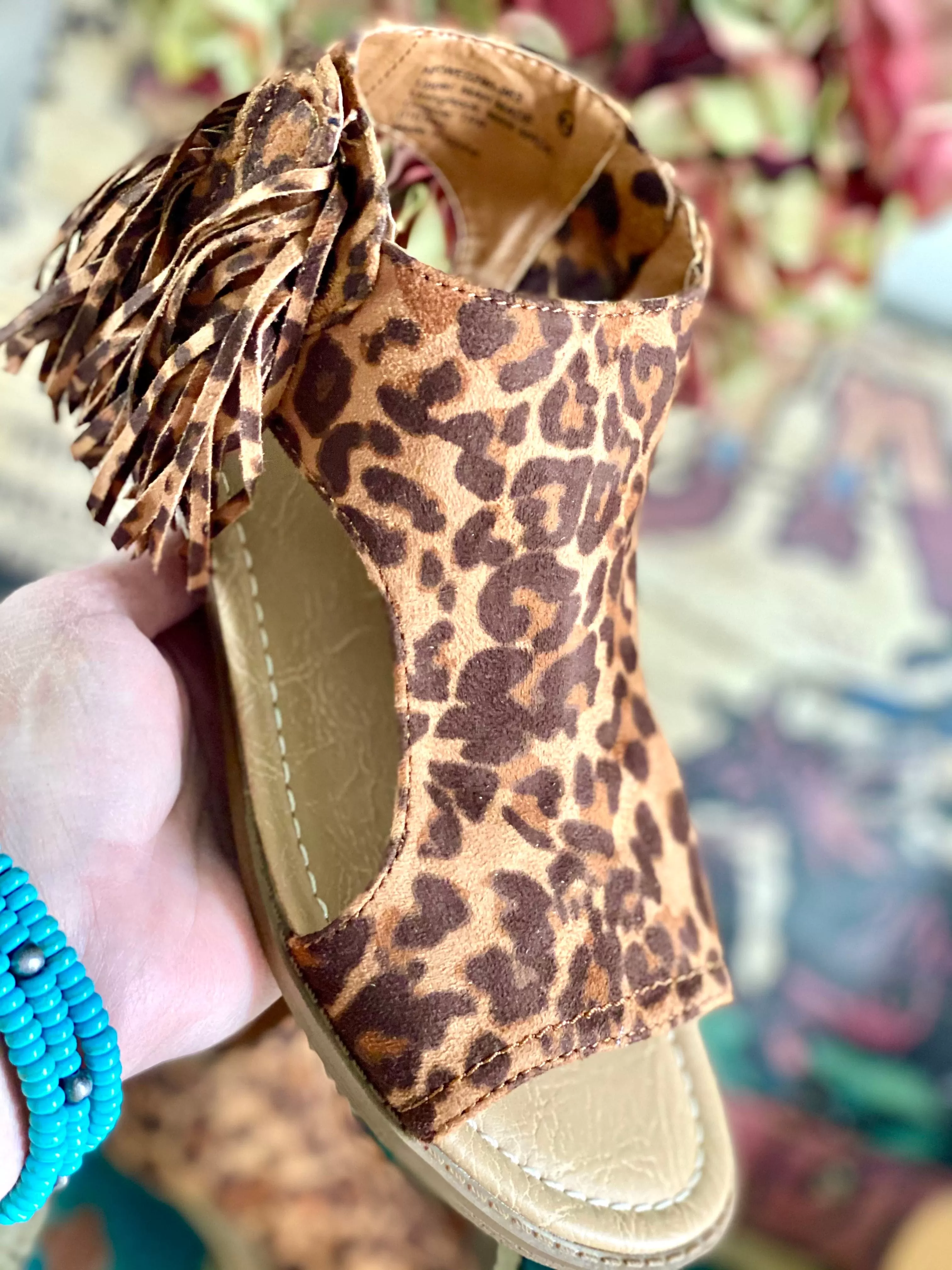 The Cheetah Fringe Marana Sandal