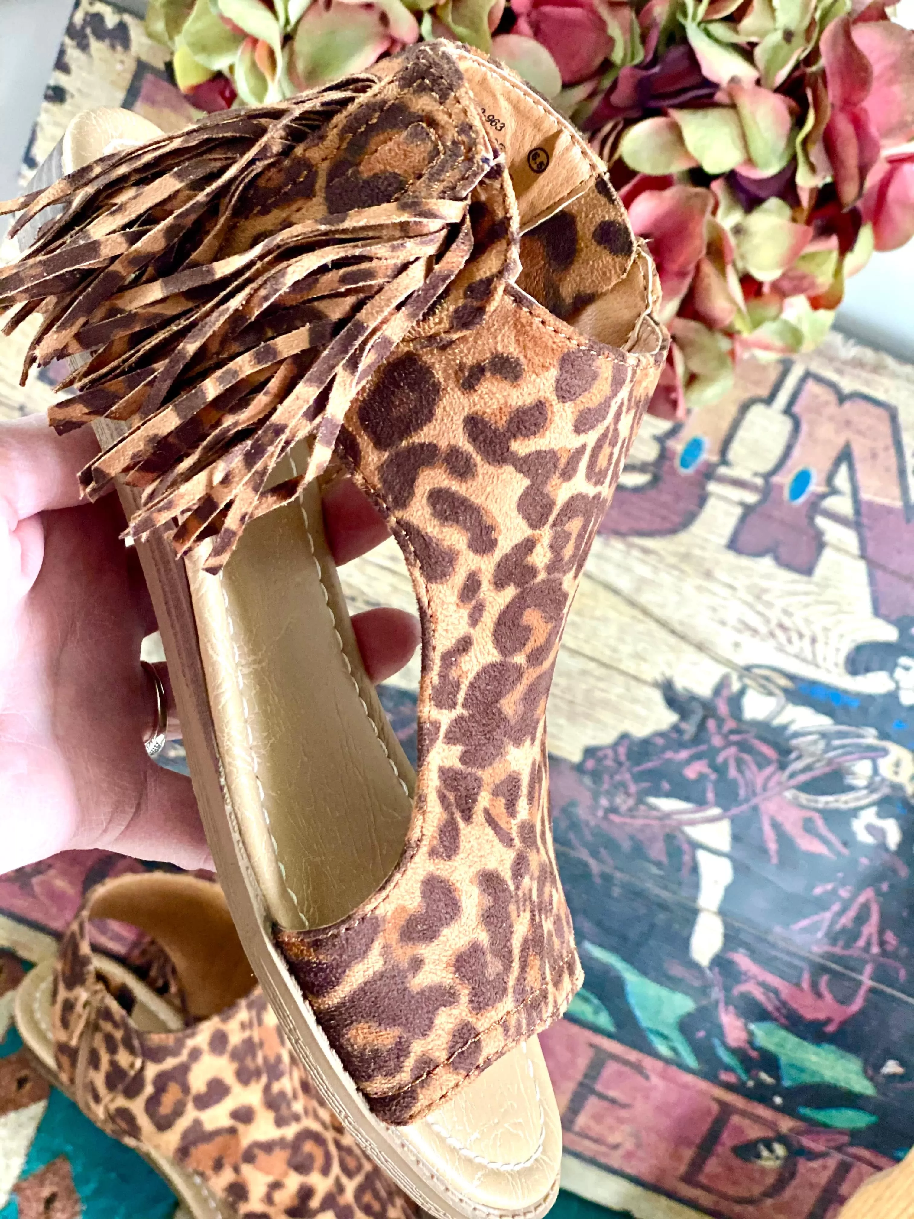 The Cheetah Fringe Marana Sandal